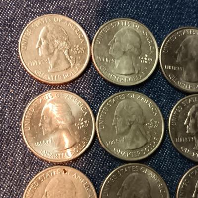 AN ASSORTMENT OF STATE QUARTERS