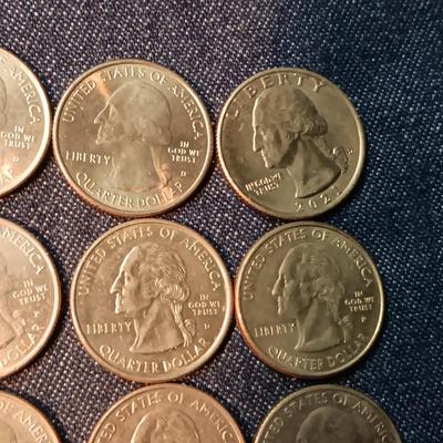 AN ASSORTMENT OF STATE QUARTERS