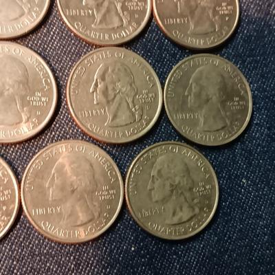 AN ASSORTMENT OF STATE QUARTERS