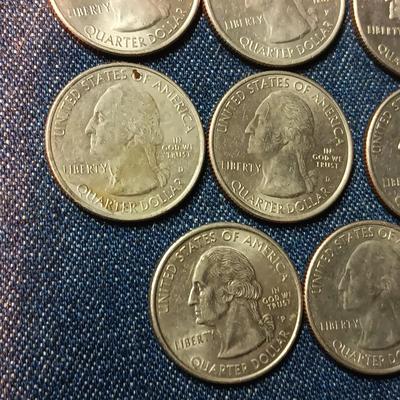 AN ASSORTMENT OF STATE QUARTERS