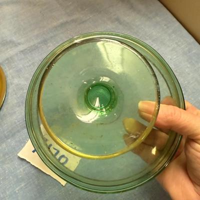 Green candy bowl