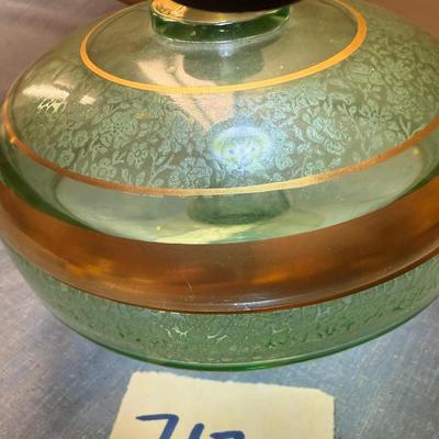 Green candy bowl