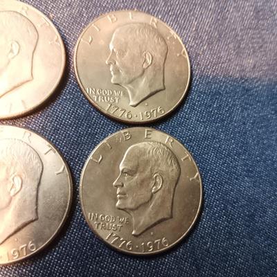 1971 & 3 BICENTENNIAL-D EISENHOWER DOLLARS