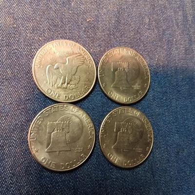 1971 & 3 BICENTENNIAL-D EISENHOWER DOLLARS