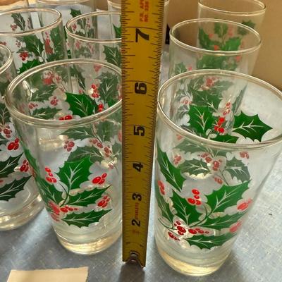 12-Indiana glass Holly berries