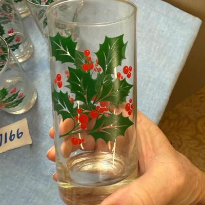 12-Indiana glass Holly berries