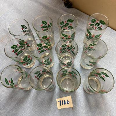 12-Indiana glass Holly berries