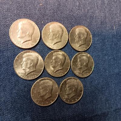 8 KENNEDY BICENTENNIAL HALF DOLLARS ALL DENVER MINT