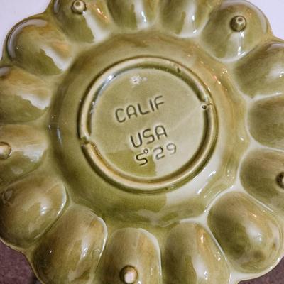 Lot of Collectables Glasses Vases Pyrex Crackle Glass, Devil Egg Platter Hall China Co. Westinghouse Refrigerator