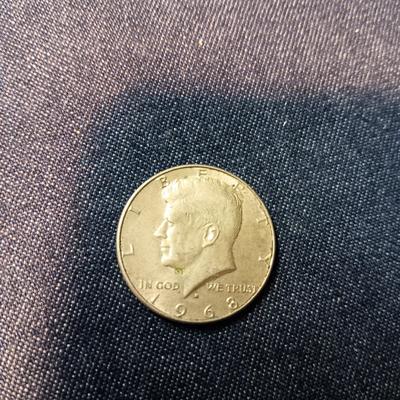 THREE 1968-D KENNEDY HALF DOLLARS