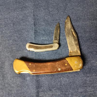 SCHRADE AND KERSHAW FOLDING KNIVES