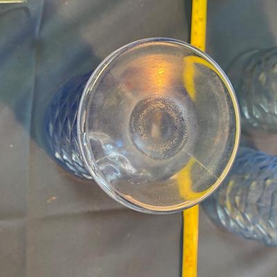 Indiana Iced Blue Footed Goblets