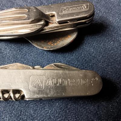 ALLTRADE MULTI FUNCTION KNIFE AND COLEMAN CAMPING TOOL