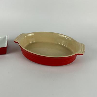 249 Le Creuset Oval Baking Dish with Home Essentials