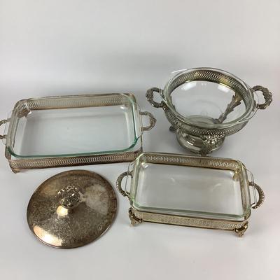 257 Lot of Silverplate Serving Dishes