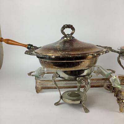 257 Lot of Silverplate Serving Dishes