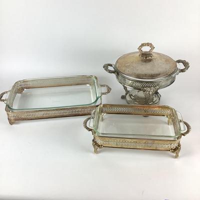 257 Lot of Silverplate Serving Dishes
