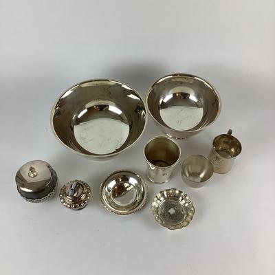 259 Two Silversmith Bowls , Lighter, Mint Julup Cup and more
