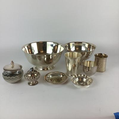 259 Two Silversmith Bowls , Lighter, Mint Julup Cup and more