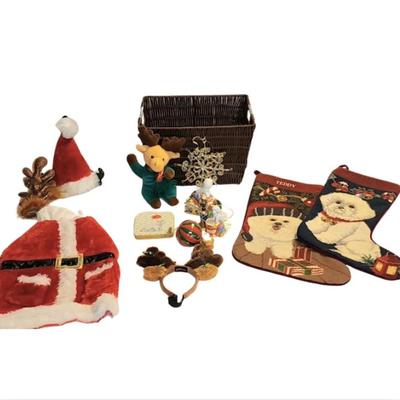 Lot 460 Santa Hat and Costume Dog Lot