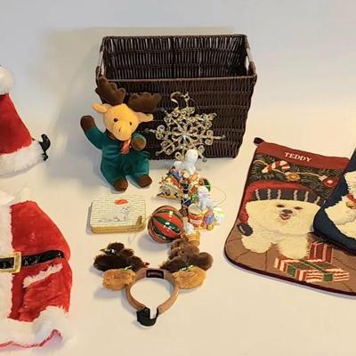 Lot 460 Santa Hat and Costume Dog Lot