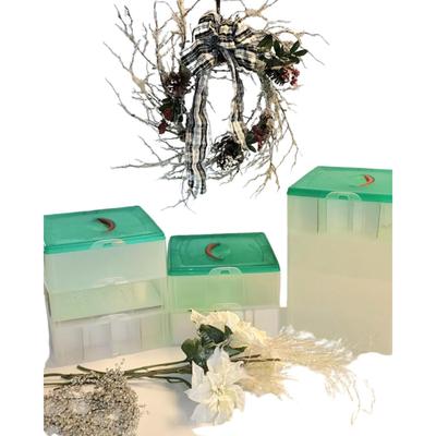 Lot 481 Winter Wreath with Plaid Ribbot & Other Ornaments Lot