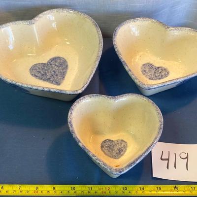 Heart Shaped Bowl Set