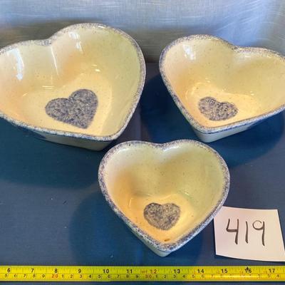 Heart Shaped Bowl Set