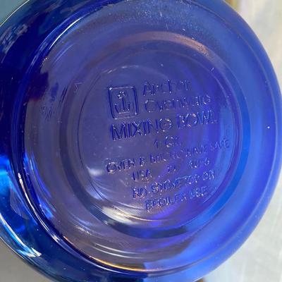 Anchor Hocking Blue Mixing Bowl Set