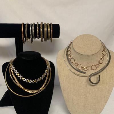 Gold, Silver, & Copper Necklaces & Cuff Bracelets, incl. 925 (ST-HS)