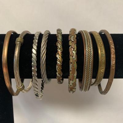 Gold, Silver, & Copper Necklaces & Cuff Bracelets, incl. 925 (ST-HS)