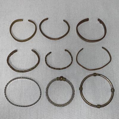 Gold, Silver, & Copper Necklaces & Cuff Bracelets, incl. 925 (ST-HS)