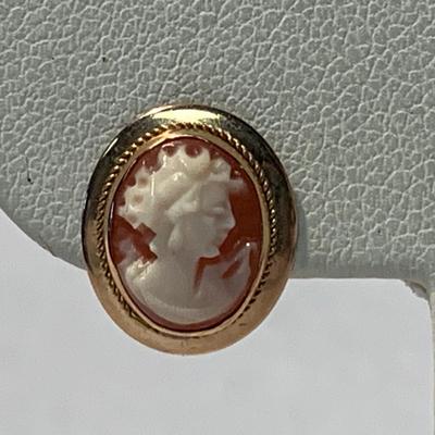 14K Cameo Earrings & Pendant Set (ST-HS)
