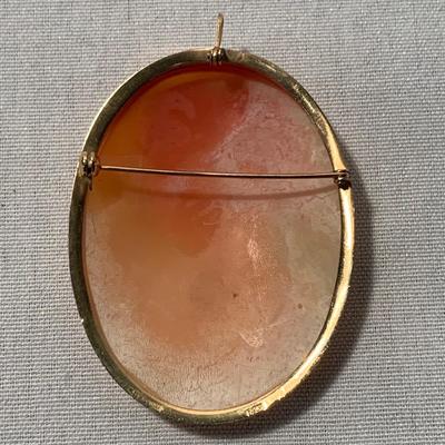 14K Cameo Earrings & Pendant Set (ST-HS)
