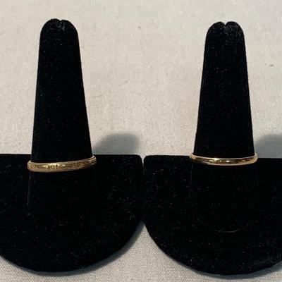 Two 14K Band Rings (ST-HS)
