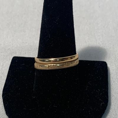 Two 14K Band Rings (ST-HS)