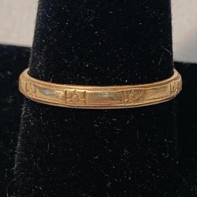 Two 14K Band Rings (ST-HS)