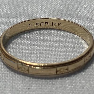 Two 14K Band Rings (ST-HS)