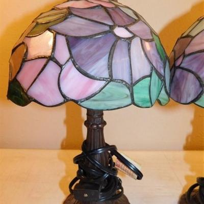 6337/4 Tiffany Style Night Lights 14" Tall