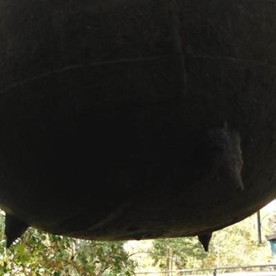 6337/293 Cast Iron Cauldron on Chain 20" x 13.5"