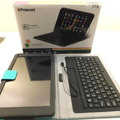 6337/175 Polaroid L10 Android 5.0 Lollipop 10.1 Tablet + Keyboard Case ( Needs new Keyboard if u want to use that way)