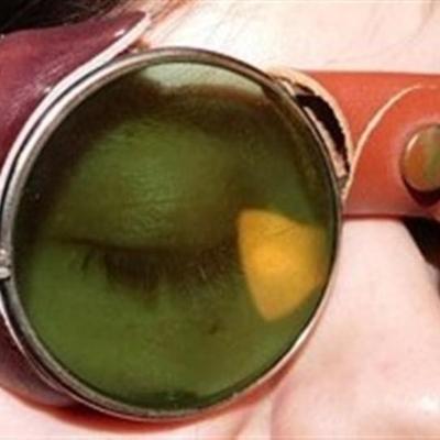 6337/96 Antique Steampunk Glasses 1930's Cutting Torch / Welsh Welder's Safety Glasses