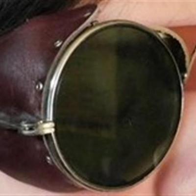 6337/96 Antique Steampunk Glasses 1930's Cutting Torch / Welsh Welder's Safety Glasses