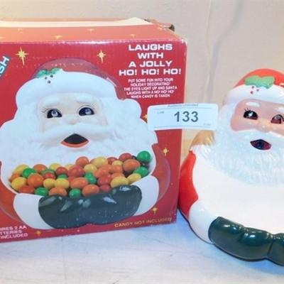 6337/130 Its Alive Candy Dish ~ New Creative Enterprises ~ Santa