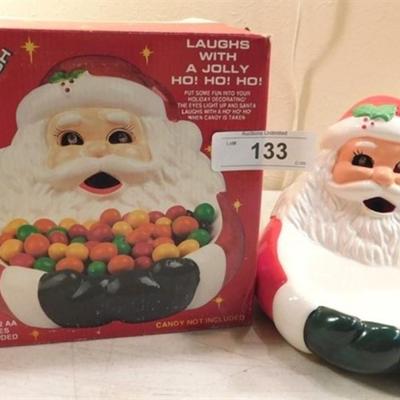6337/130 Its Alive Candy Dish ~ New Creative Enterprises ~ Santa