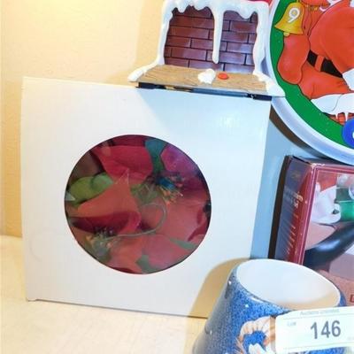 6337/146 Large Lot OF Christmas Decorations ~ Tree Light Switch / Candle Holder / Etc