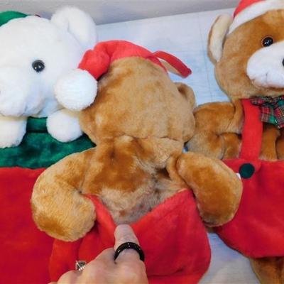 6337/150 Lot of 4 Stockings ~ Bears