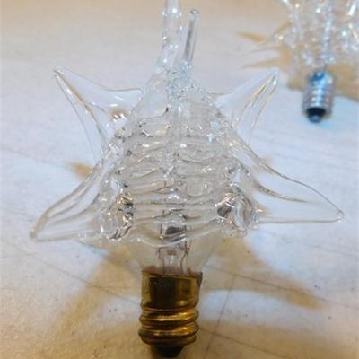 6337/329 Lot of 12 ~ Vintage Spun Glass Bulbs