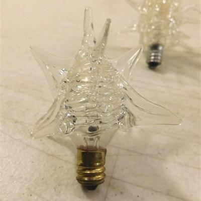 6337/329 Lot of 12 ~ Vintage Spun Glass Bulbs