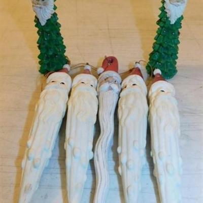 6337/330 Lot of Santa and Tree Ornaments